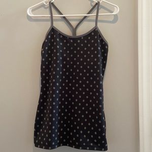 Black and Grey Lululemon Athletic Top